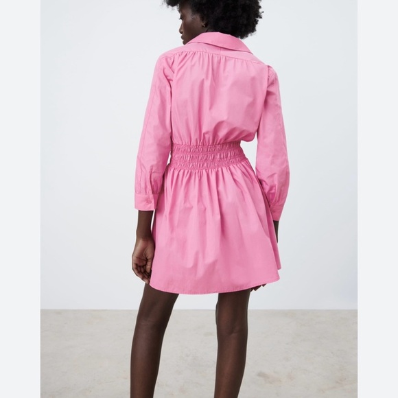 ZARA Short Poplin Dress, pink - Picture 6 of 7